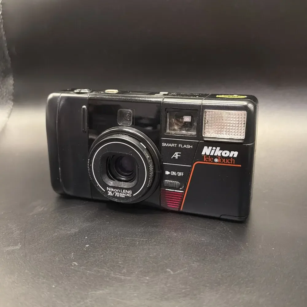 Nikon Tele Touch 300 AF Point & Shoot 35mm Film Camera 35-55mm Macro Lens